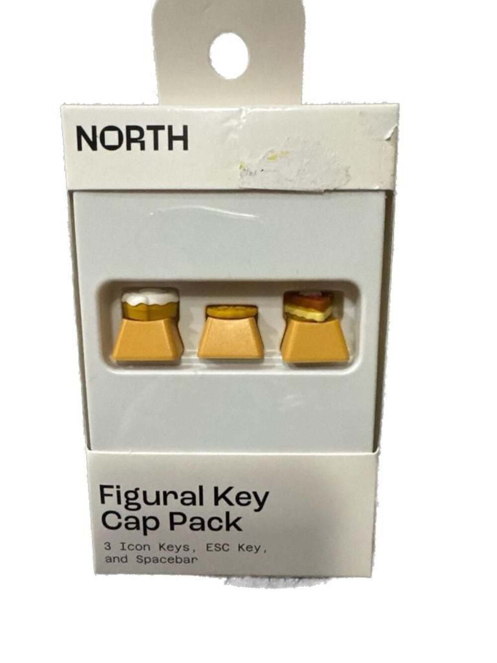 North Figural Key Cap Pack Dessert Theme (3 Icon Keys, ESC Key, and Spacebar) A1
